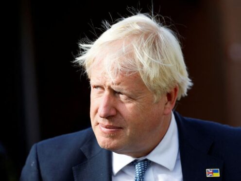 Former prime minister Boris Johnson criticised Nigel Farage (Andrew Boyers/PA)