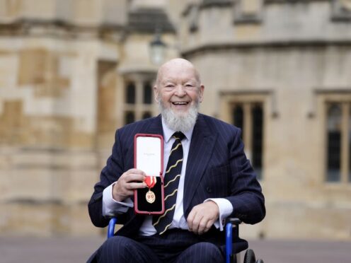 Sir Michael Eavis was knighted at Windsor Castle (Andrew Matthews/PA)