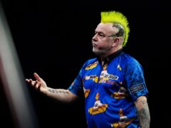 Peter Wright crashed out of the Nordic Darts Masters (Peter Byrne/PA)