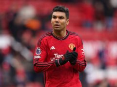 Manchester United’s Casemiro has been linked with a move to the Saudi Pro-League (Martin Rickett/PA)