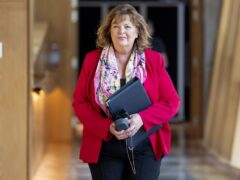 Fiona Hyslop highlighted a number of road projects completed by the SNP government (Jane Barlow/PA)