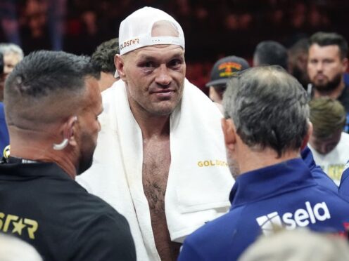 Tyson Fury believes he won his fight with Oleksandr Usyk (Nick Potts/PA)