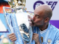 Pep Guardiola’s long-term future as Manchester City manager is unclear (Martin Rickett/PA)