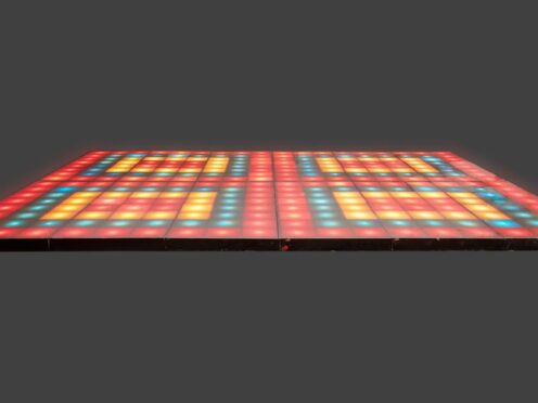 A multi-coloured dancefloor used by John Travolta in 1977’s Saturday Night Fever was one of the items sold by Julien’s Auctions and Turner Classic Movies (Julien’s Auctions/TCM)