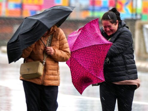 The Met Office has issued a yellow weather warning (Peter Byrne/PA)