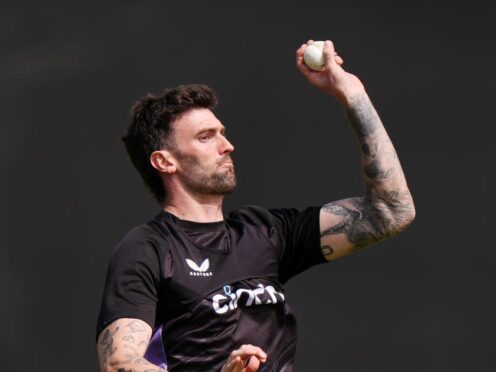 England’s Reece Topley during a nets session at Sophia Gardens, Cardiff. Picture date: Monday May 27, 2024.