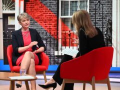 Shadow home secretary Yvette Cooper appearing on the BBC 1 current affairs programme Sunday With Laura Kuenssberg (BBC/PA)