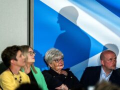 Scottish National Party Leader John Swinney during the SNP General Election Campaign launch (Jane Barlow/PA)