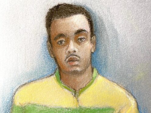Nasen Saadi, from Croydon, is accused of murdering Amie Gray at Durley Chine Beach last month (Elizabeth Cook/PA)