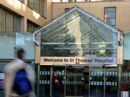 A general view of Guys and St Thomas’ Hospital in London (Georgie Gillard/PA)