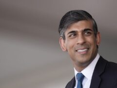 Prime Minister Rishi Sunak attends the UK’s national commemorative event for the 80th anniversary of D-Day, hosted by the Ministry of Defence on Southsea Common in Portsmouth, Hampshire (Andrew Matthews/PA)