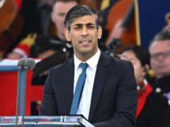 Prime Minister Rishi Sunak speaks during the UK’s national commemorative event for the 80th anniversary of D-Day, hosted by the Ministry of Defence on Southsea Common in Portsmouth (PA)