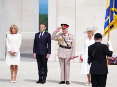 At the UK national commemorative event in Normandy D-Day veterans and their families were joined by members of the royal family and senior politicians (Jane Barlow/PA)