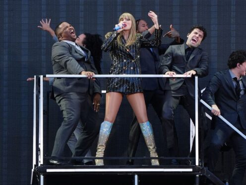 Taylor Swift on stage (Jane Barlow/PA)