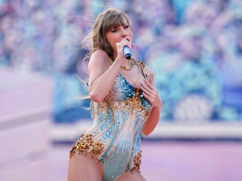 Taylor Swift performs at the Murrayfield Stadium in Edinburgh (Jane Barlow/PA)