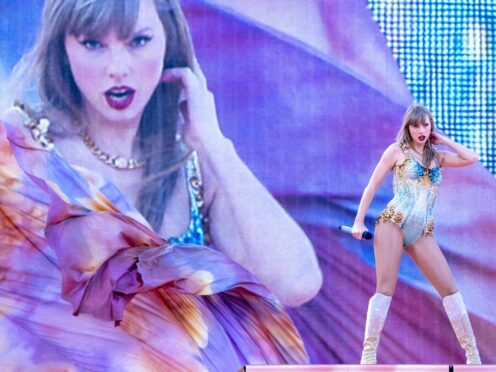Taylor Swift is touring the UK on the European leg of her record-breaking Eras Tour (Jane Barlow/PA)