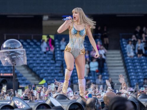 The noise and movement of Taylor Swift fans at Murrayfield was picked up by earthquake monitors (Jane Barlow/PA)