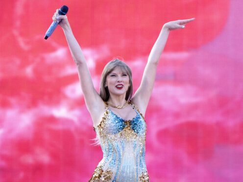 Taylor Swift performs on stage during her Eras Tour at the Murrayfield Stadium in Edinburgh (Jane Barlow/PA)