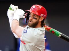 Philadelphia Phillies’ Bryce Harper helped his side to victory in London (Zac Goodwin/PA)