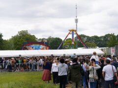 Police said four people were injured when a funfair ride at the Lambeth Country Show in south London malfunctioned on Saturday (Jordan Pettitt/PA)