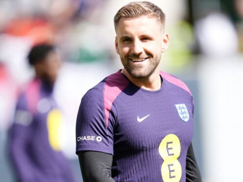 Luke Shaw has returned to training with England (Adam Davy/PA)