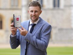 Joe Root received his MBE on Wednesday (Andrew Matthews/PA)