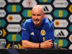 Scotland manager Steve Clarke faces the media on Sunday (Andrew Milligan/PA).