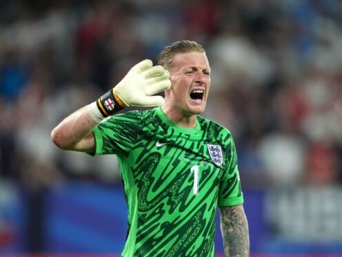 Jordan Pickford says the England camp is ‘chilled’ despite recent poor performances (Martin Rickett/PA)