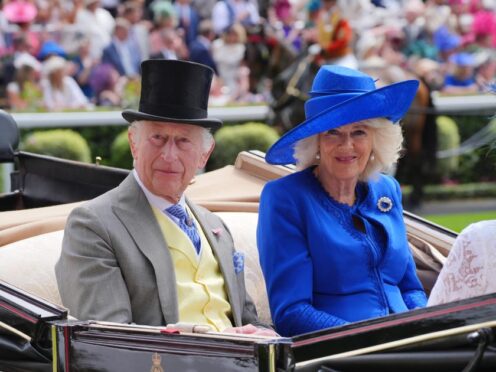 The King and Queen arrive on day one of Royal Ascot (Jonathan Brady/PA)