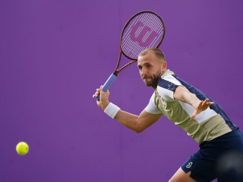 Dan Evans admits he has had thoughts about his future in tennis ahead of Wimbledon (Zac Goodwin/PA)