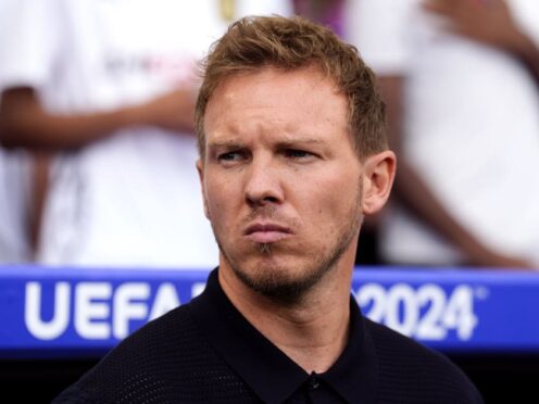 Germany manager Julian Nagelsmann has been left less than impressed by the state of the Frankfurt Arena pitch (Nick Potts/PA)