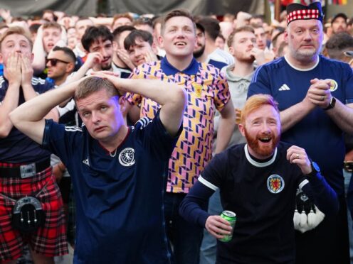Will there be joy or misery for Scotland fans after they play Hungary? (Jane Barlow/PA)
