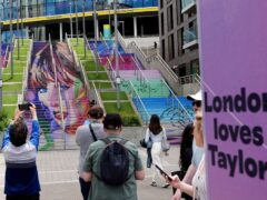 Taylor Swift will play three sold-out shows at the stadium from Friday, before returning to the venue for five nights in August (Aaron Chown/PA)