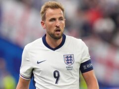 Harry Kane was on target against Denmark but could not inspire England to victory (Martin Rickett/PA)