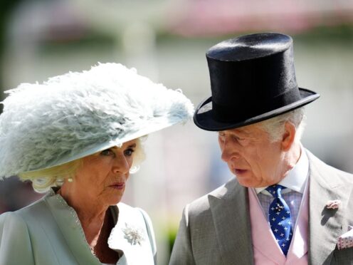 Charles and Camilla on day four of Royal Ascot at Ascot Racecourse in Berkshire (John Walton/PA)