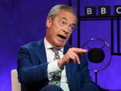 Nigel Farage has been accused of being a Putin apologist (Jeff Overs/BBC/PA)