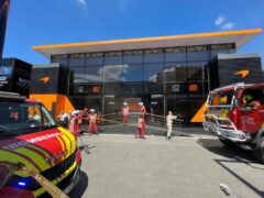 A general view of McLaren’s hospitality suite at the Spanish Grand Prix which was evacuated after a fire broke out ahead of final practice (Philip Duncan/PA)