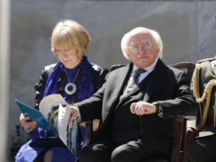 President of Ireland Michael D Higgins during a Stardust ceremony of commemoration at the Garden of Remembrance in Dublin (Damien Storan/PA)