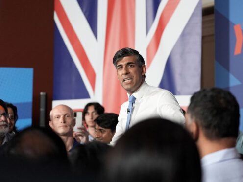 Rishi Sunak faces further pressure to suspend the Conservatives alleged to have placed bets on the date of the General Election (Stefan Rousseau/PA)