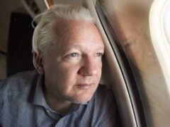 Screen grab taken from the X (formerly Twitter) account of Wikileaks of Julian Assange on board a flight to Bangkok, Thailand, following his release from prison (@WikiLeaks/PA)