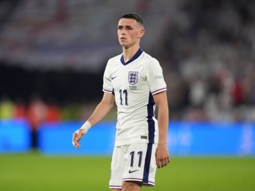 Phil Foden has started all three of England’s games in Germany (Martin Rickett/PA)