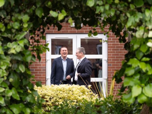 Labour leader Sir Keir Starmer was joined by shadow health secretary Wes Streeting on Wednesday during a visit to Long Lane Surgery in Coalville while on the election campaign trail (Stefan Rousseau/PA)
