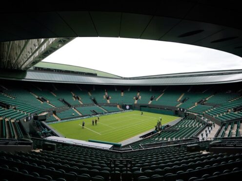 Sunny spells could be broken by showers during the opening week of Wimbledon (Zac Goodwin/PA)