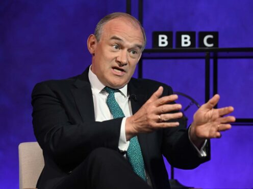Sir Ed Davey said he does not ‘share any values’ with Nigel Farage (BBC/PA)