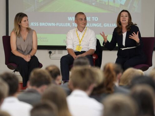 The candidates joined the mock election event at Chichester Free School (PA)