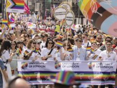 People take part in the Pride in London parade (Tim Anderson/PA)