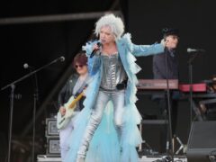 Cyndi Lauper performed on the Pyramid Stage, at the Glastonbury Festival at Worthy Farm in Somerset (Yui Mok/PA)