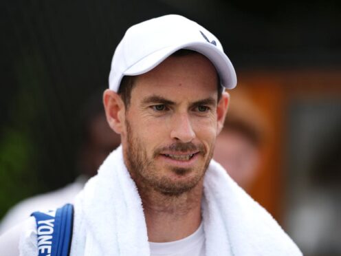 Andy Murray smiles after his practice session on Saturday (John Walton/PA)