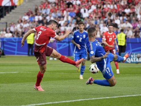 Remo Freuler scored the opening goal as Switzerland defeated Italy 2-0 in Berlin (Nick Potts/PA)