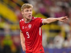 Manchester United striker Rasmus Hojlund wasted good chances as Denmark bowed out of Euro 2024 to Germany (Bradley Collyer/PA)